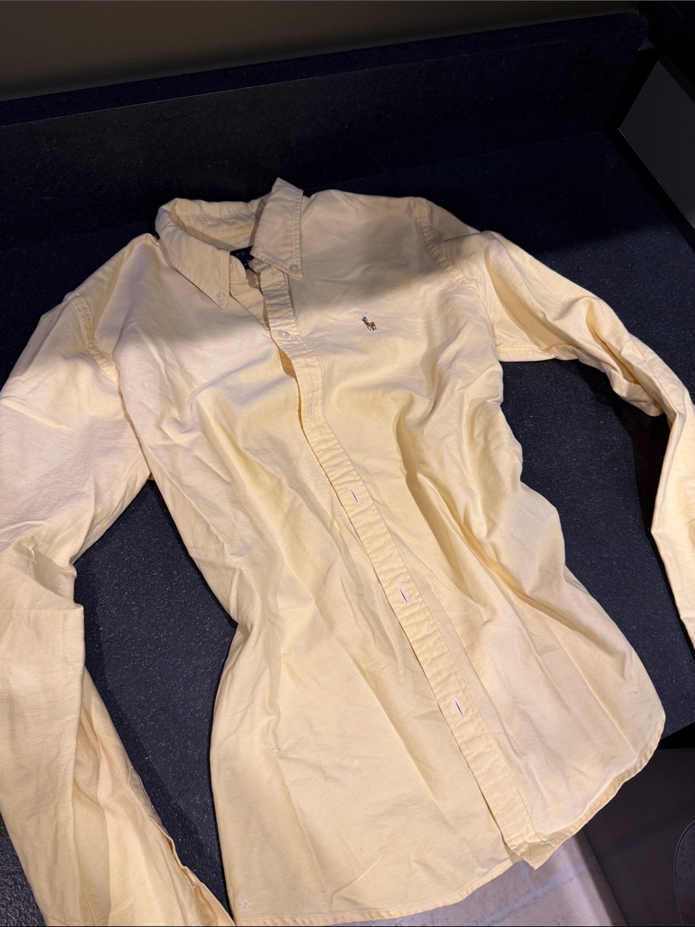Ralph Lauren Light Yellow Oxford Shirt - Picture 2 of 5
